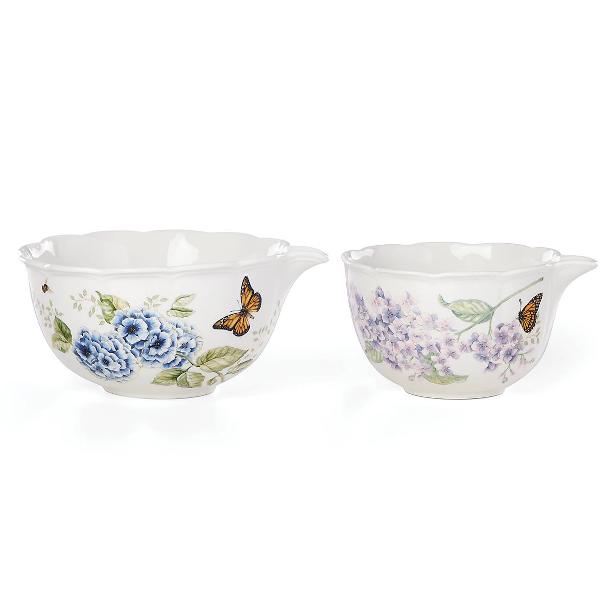 Floral Porcelain Nesting Bowl Set, 2-Piece - Image 6