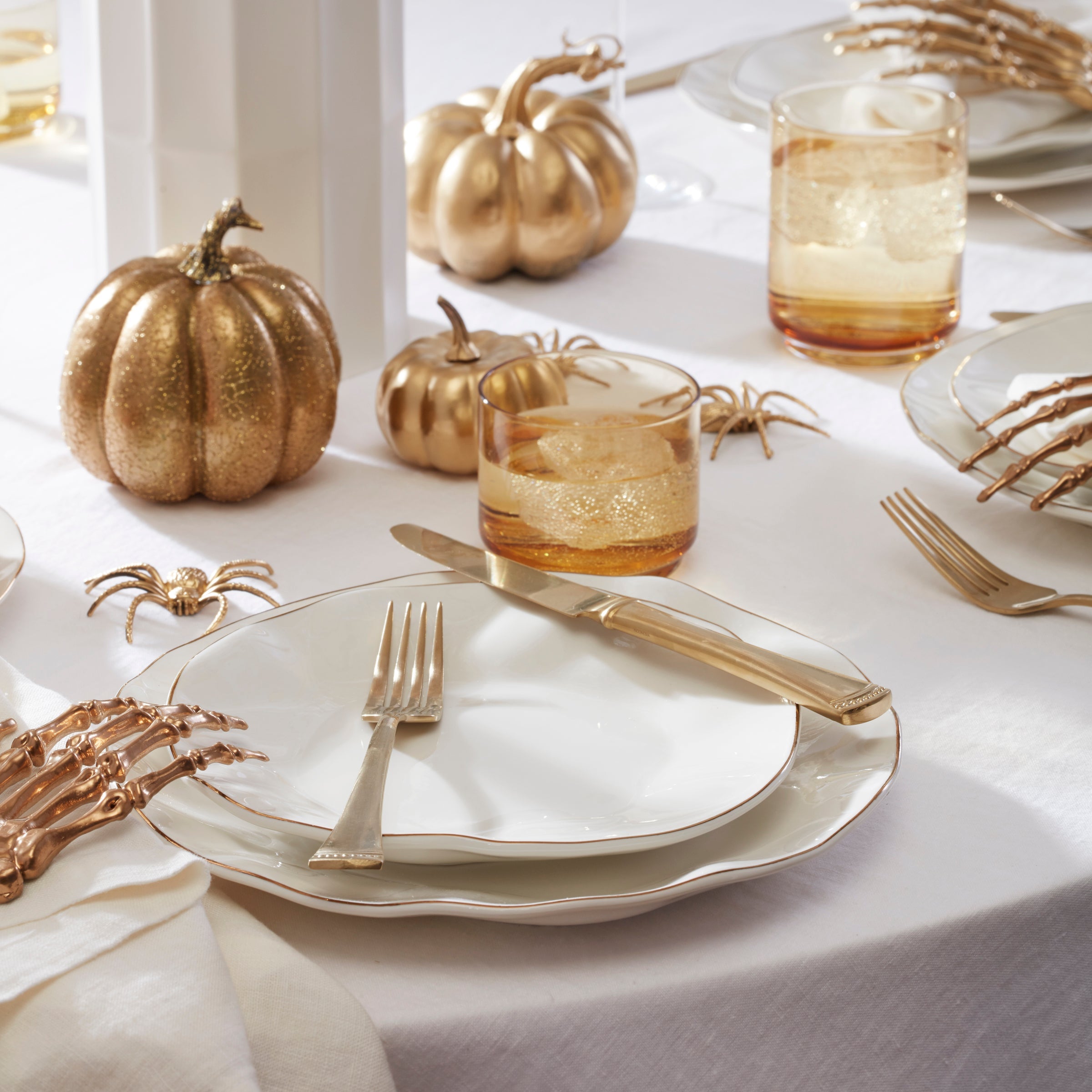 Creamy White Porcelain Dinnerware Set, 12-Piece - Image 4