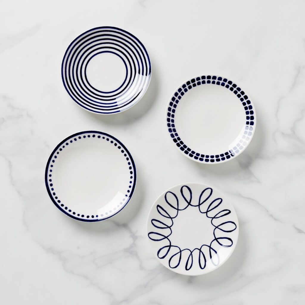 Charlotte Street Tidbit Decorative Plates - Set of 4