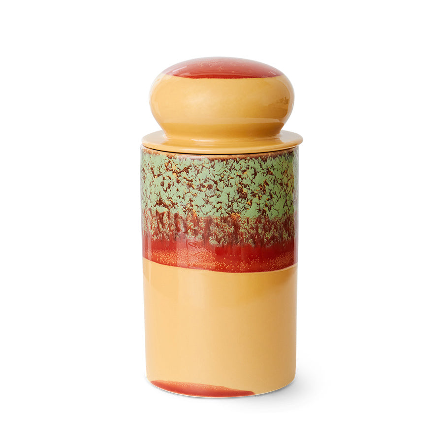 Tall Stoneware Storage Jar